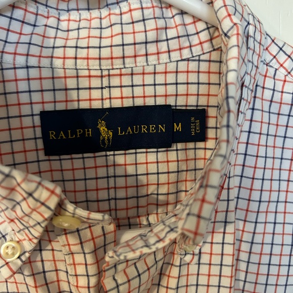 ✨ Ralph Lauren Men's Red and White Plaid Shirt - Picture 4 of 4